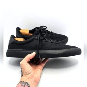 Adidas | VULC RAID3R black canvas low-top skateboard sneakers | MENS 12